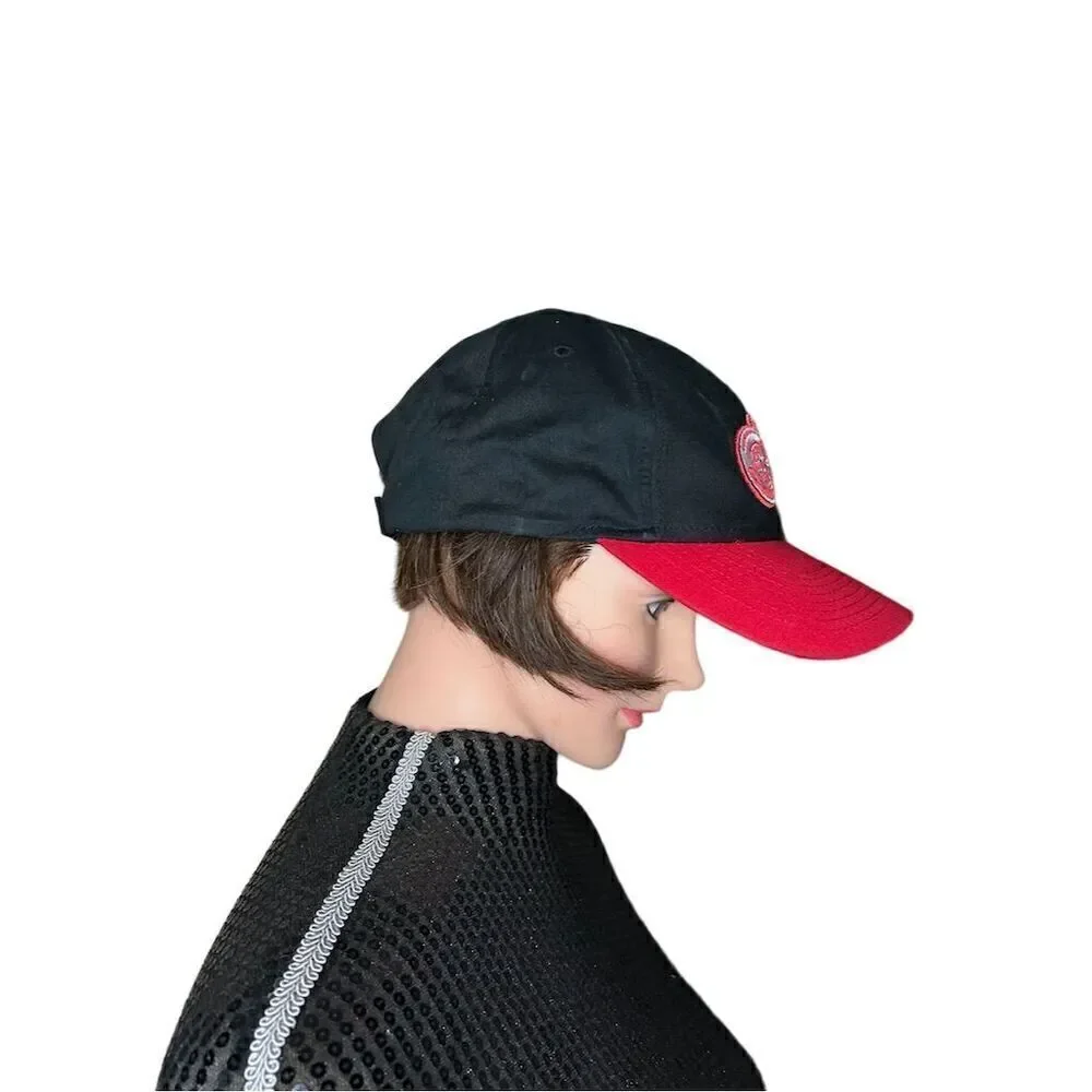 Detroit Red Wings Reebok Fitmax 70 Black/Red Adjustable Hat Cap